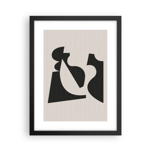 Affiche dans un cadre noir - Poster - À monter soi-même - 30x40 cm