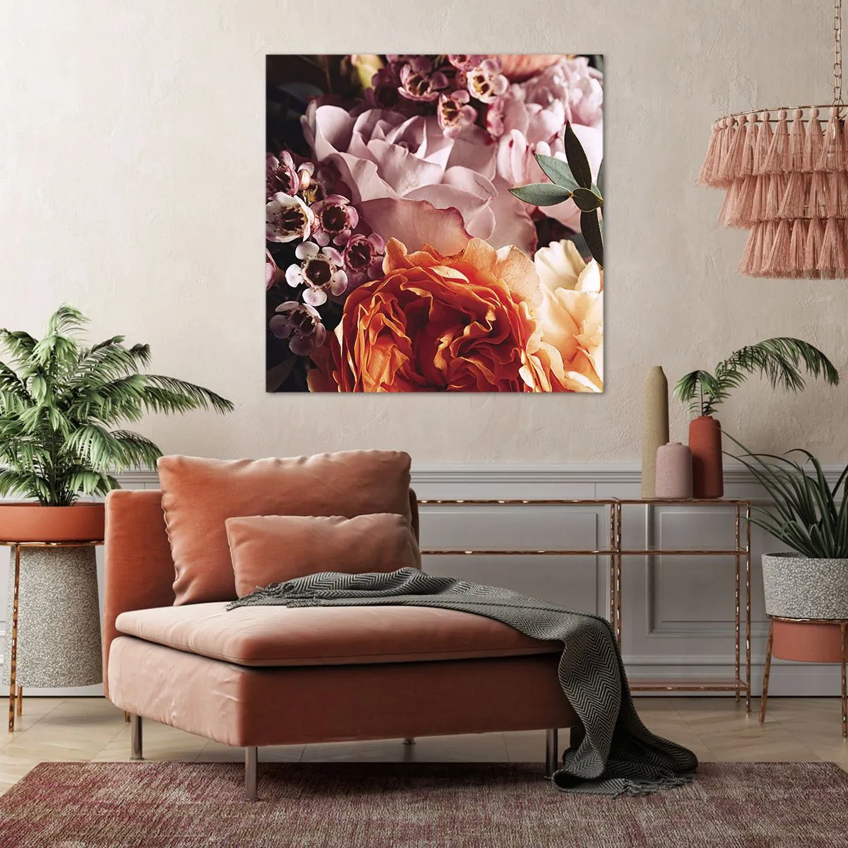Impression sur toile - Image sur toile - Enveloppé de beauté - 70x70 cm