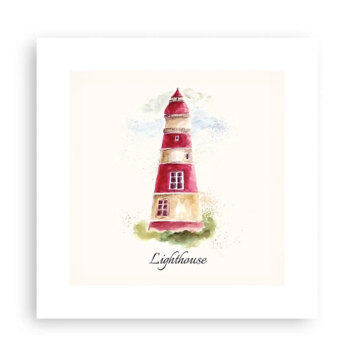 Affiche - Poster - Il y a toujours beau temps autour - 30x30 cm