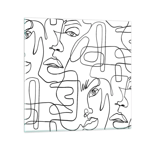 Impression sur verre - Image sur verre - Dans des émotions enchevêtrées - 50x50 cm