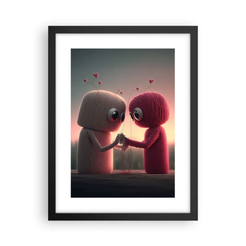 Affiche dans un cadre noir - Poster - Tout le monde a le droit d'aimer - 30x40 cm