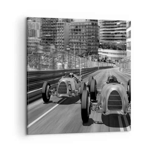 Impression sur toile - Image sur toile - Il y a longtemps à Monté Carlo - 50x50 cm