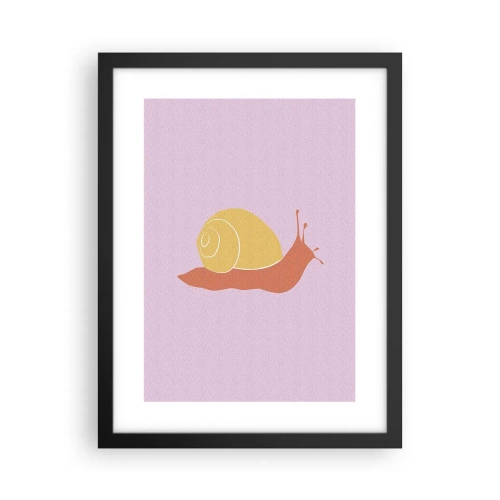 Affiche dans un cadre noir - Poster - Il n'y a pas d'urgence - 30x40 cm