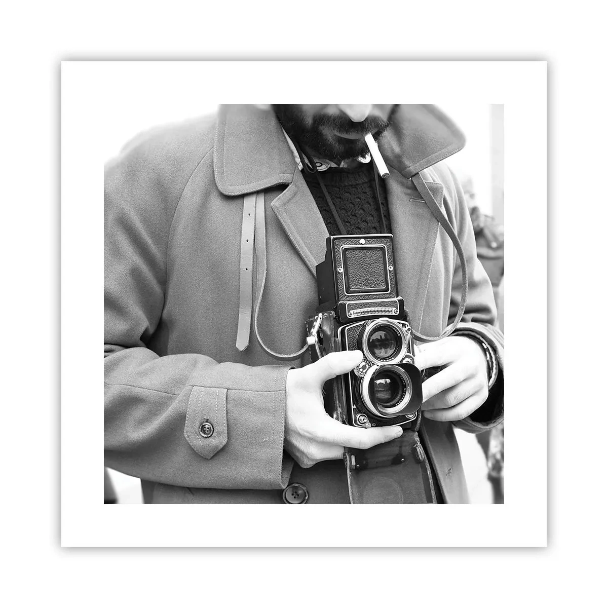 Affiche - Poster - Dans un style rétro - 40x40 cm