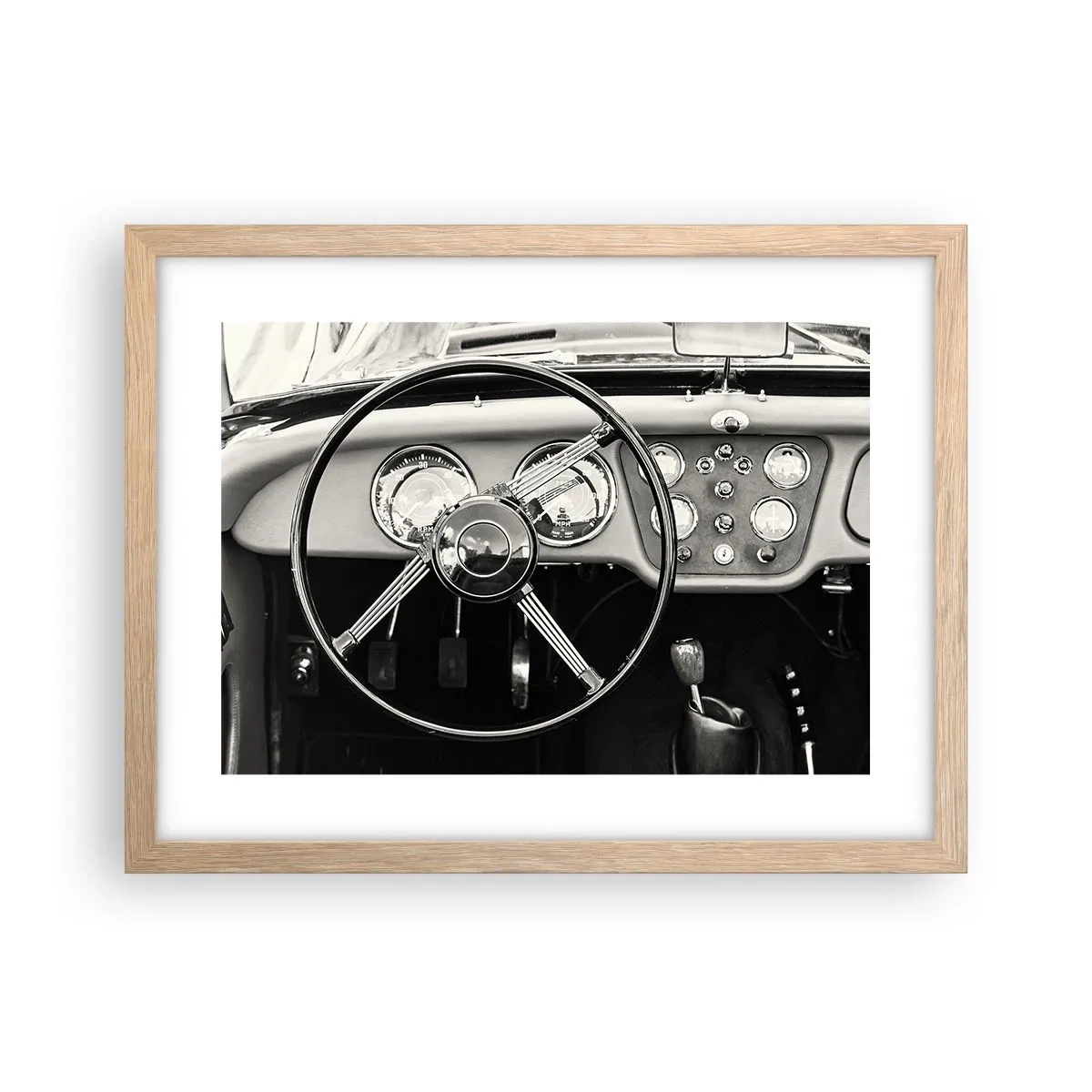 Affiche dans un chêne clair - Poster - Rêve de collectionneur - 40x30 cm