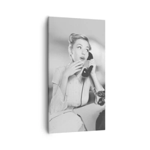 Impression sur toile - Image sur toile - Hello! Ici les années 50 - 55x100 cm