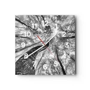 Horloge murale - Pendule murale - Course vers la lumière - 40x40 cm