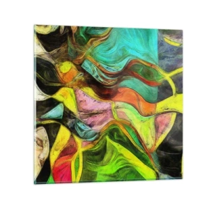 Impression sur verre - Image sur verre - Le mouvement c'est la vie - 40x40 cm