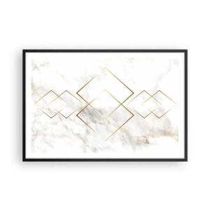 Affiche dans un cadre noir - Poster - Vue à l'infini - 91x61 cm