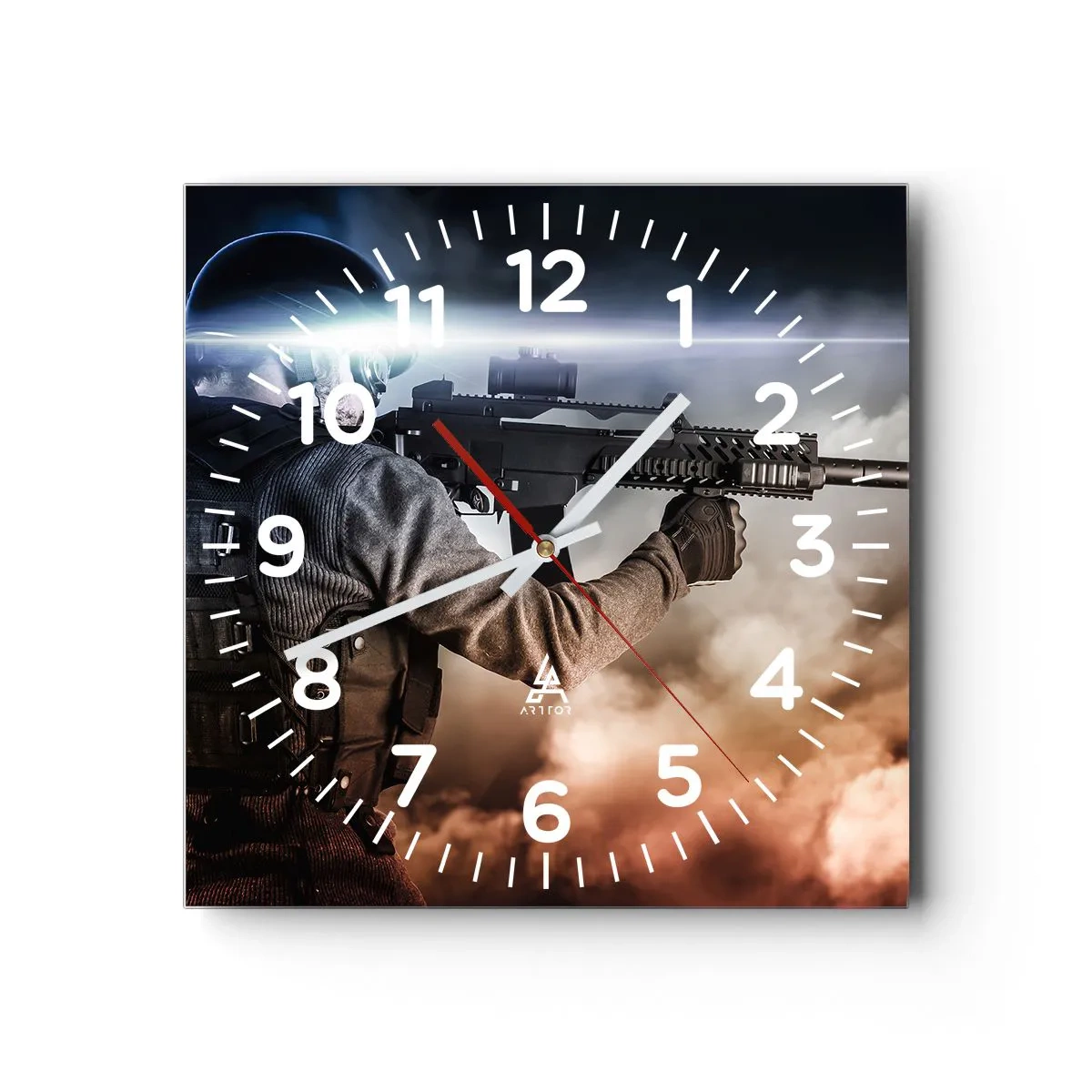 Horloge murale - Pendule murale - Tout simplement un héros - 30x30 cm