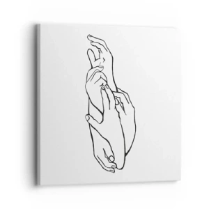 Impression sur toile - Image sur toile - Bon contact - 30x30 cm