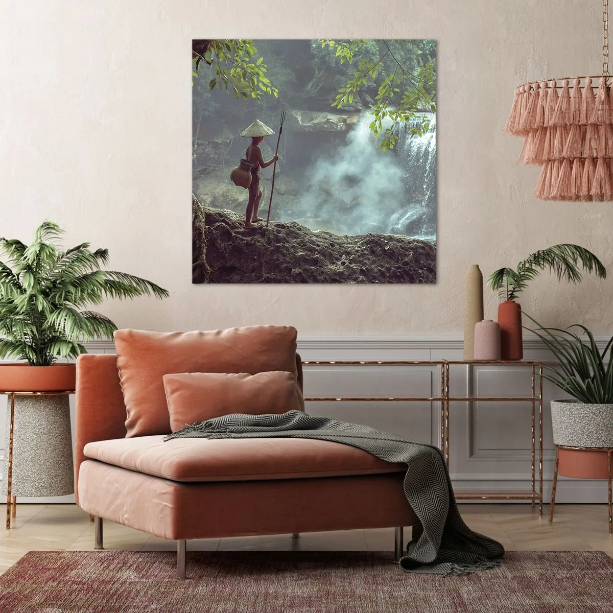Impression sur toile - Image sur toile - Lier d'amitié avec la nature - 70x70 cm