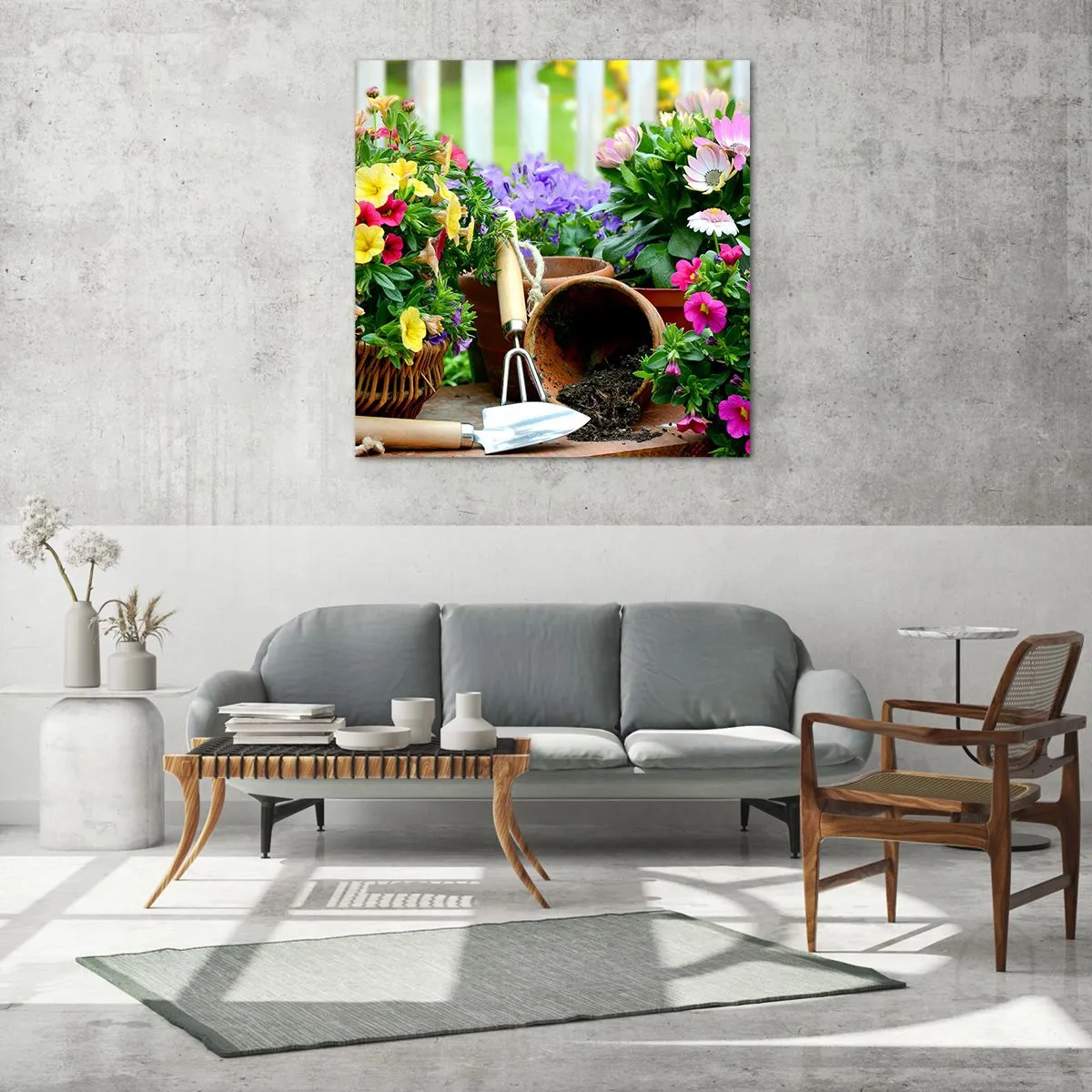 Impression sur verre - Image sur verre - Le jardin de Zosia - 70x70 cm