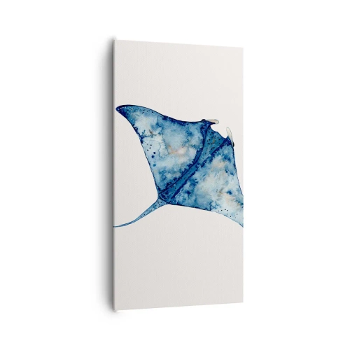 Impression sur toile - Image sur toile - La vie en bleu - 65x120 cm