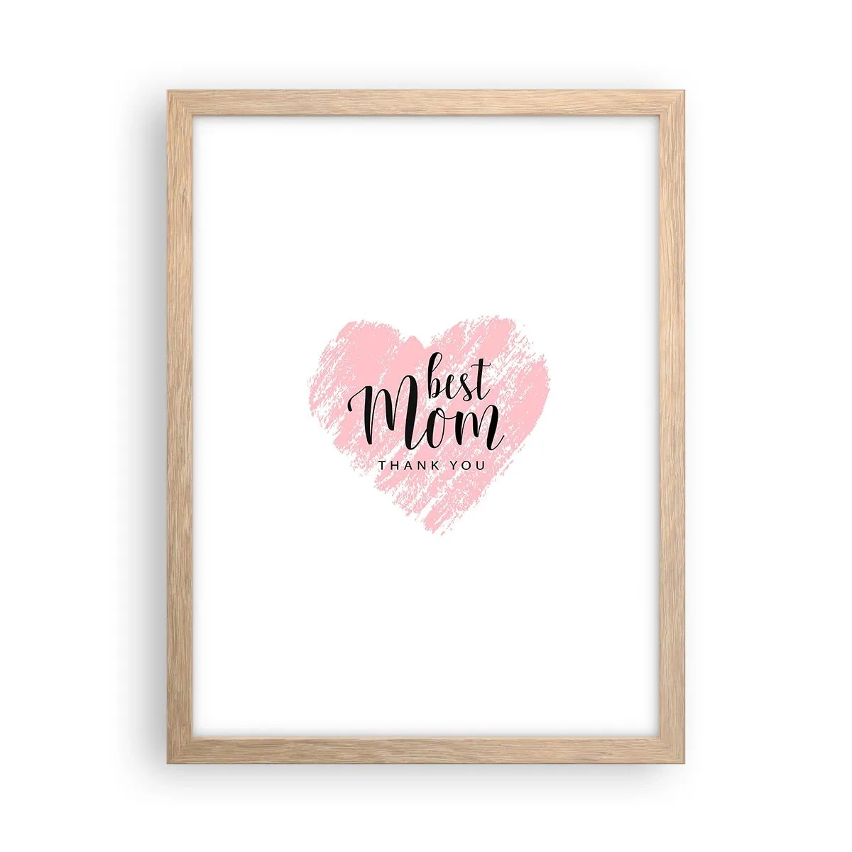 Affiche dans un chêne clair - Poster - Toujours au bon moment - 30x40 cm