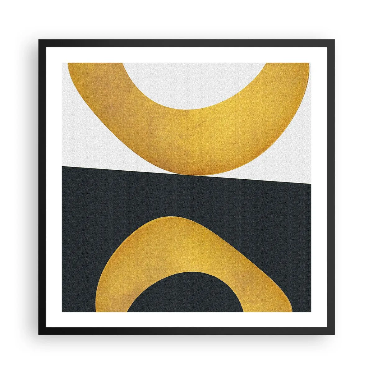 Affiche dans un cadre noir - Poster - Avant tout : l’or - 60x60 cm