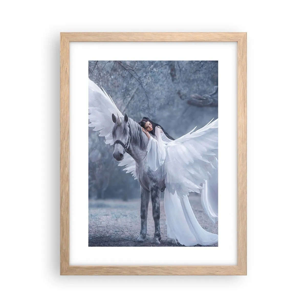 Affiche dans un chêne clair - Poster - Un moment inspiré - 30x40 cm