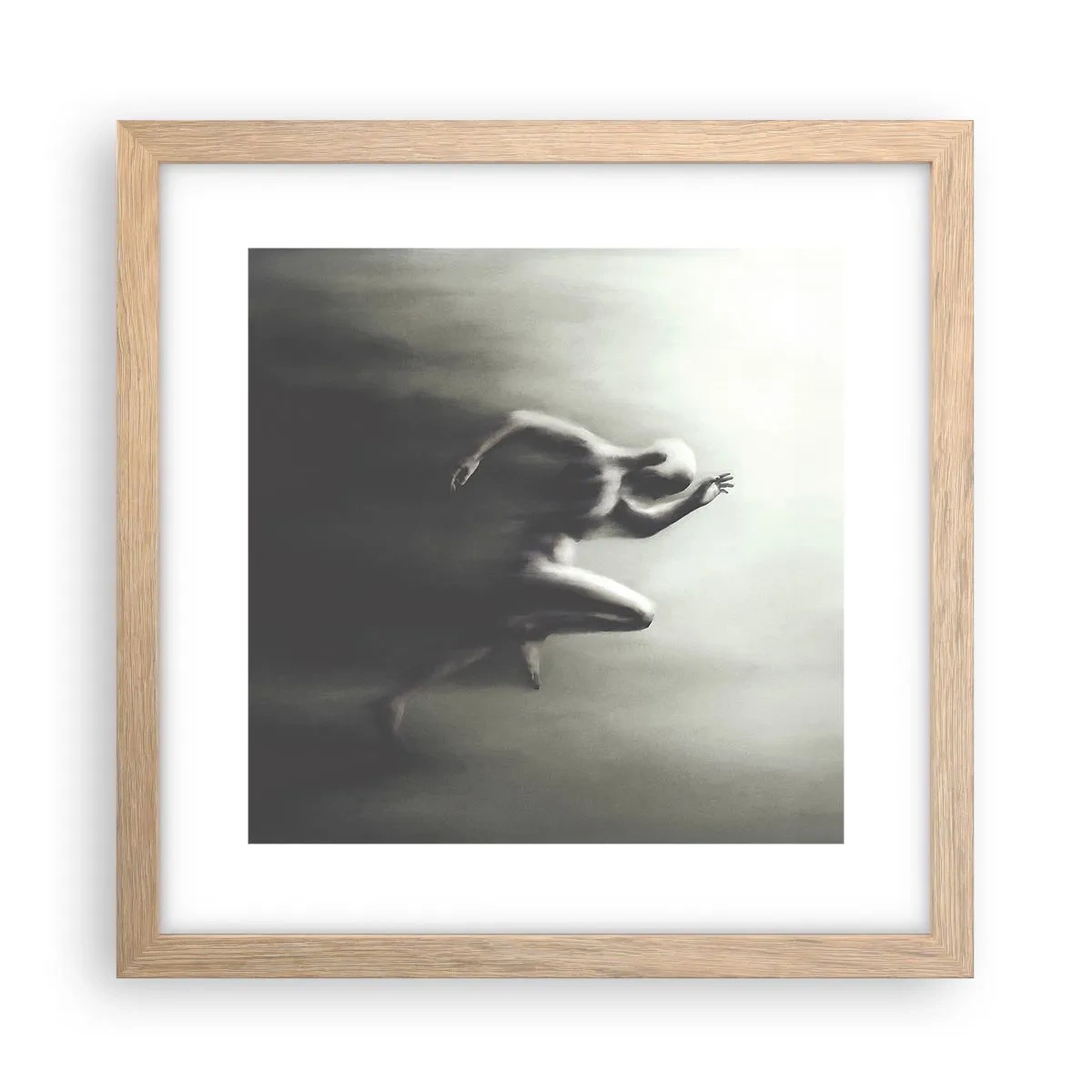 Affiche dans un chêne clair - Poster - Inarrêtable - 30x30 cm