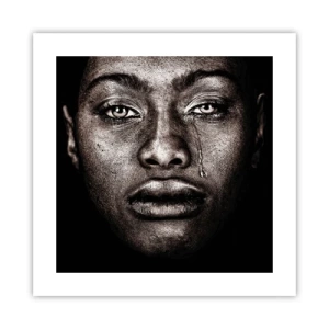 Affiche - Poster - Une larme - 40x40 cm