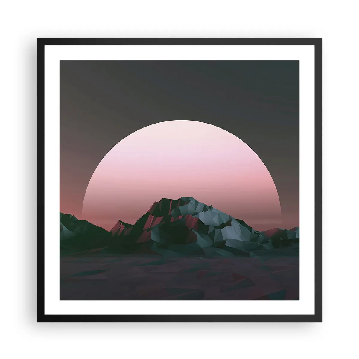 Affiche dans un cadre noir - Poster - Dans une galaxie voisine - 60x60 cm