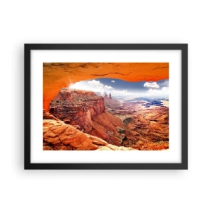 Affiche dans un cadre noir - Poster - Sculpté par la nature elle-même - 40x30 cm