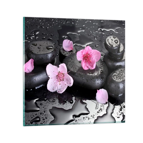 Impression sur verre - Image sur verre - Et le cœur s'allège soudainement - 30x30 cm