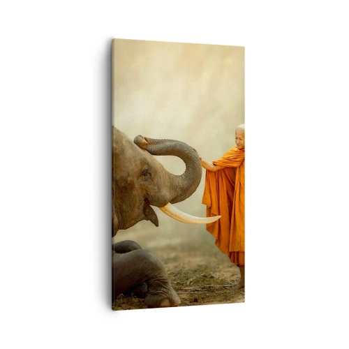 Impression sur toile - Image sur toile - Rencontre en voyageant - 55x100 cm