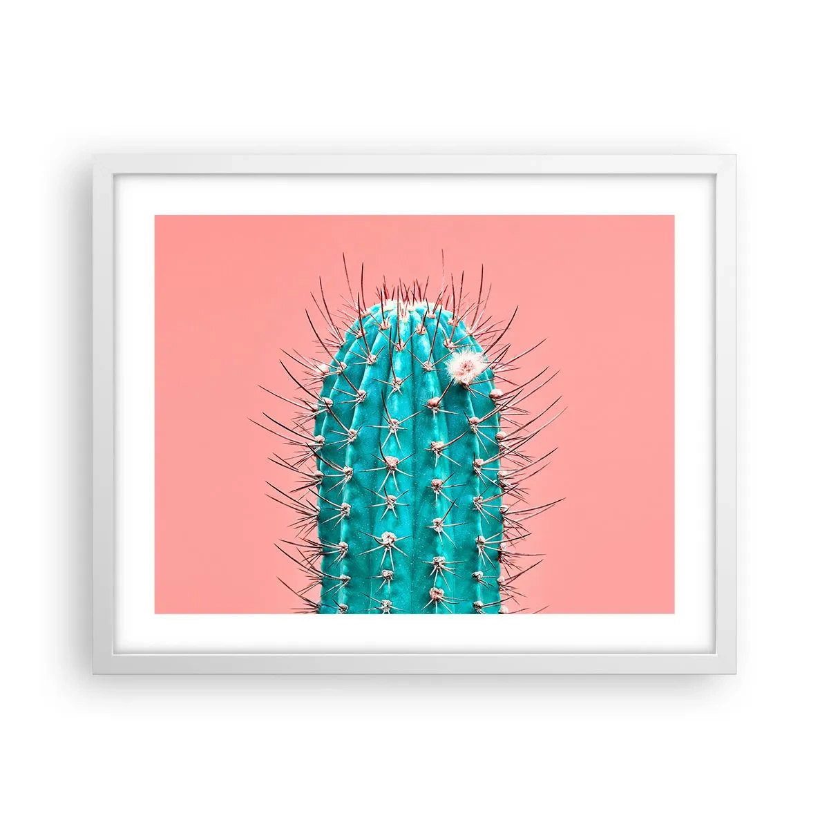 Affiche dans un cadre blanc - Poster - Juste regarde - 50x40 cm