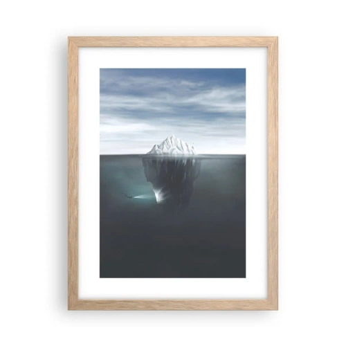Affiche dans un chêne clair - Poster - Mystère sous-marin - 30x40 cm