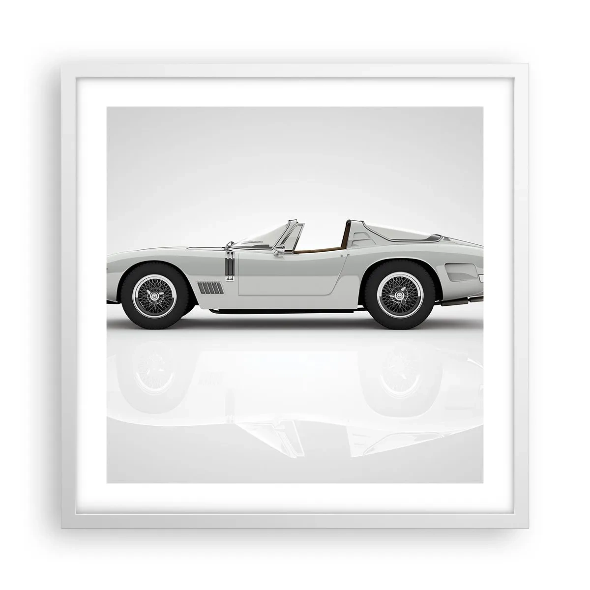 Affiche dans un cadre blanc - Poster - Promesse de plaisir - 50x50 cm