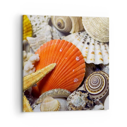 Impression sur toile - Image sur toile - Trésors de l'océan - 70x70 cm
