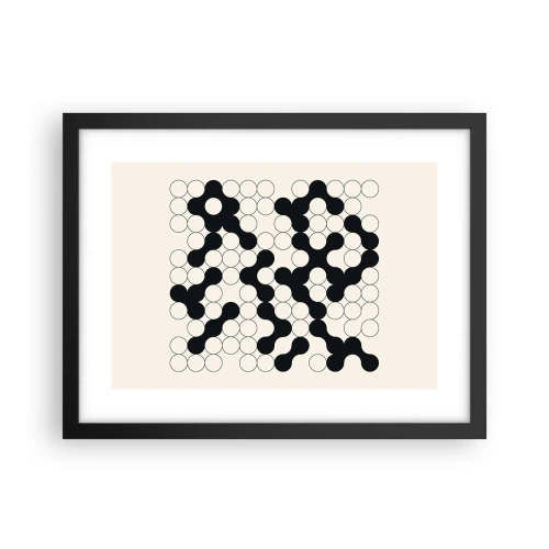 Affiche dans un cadre noir - Poster - Jeu chinois – variation - 40x30 cm
