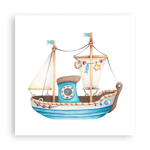 Affiche - Poster - Ohé, l'aventure ! - 60x60 cm