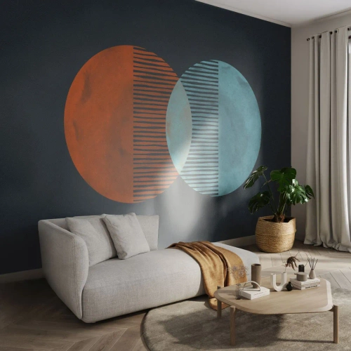 Papier Peint Autocollant Deluxe Sticker - Fantaisie astronomique - Abstraction, Morceau, Modèle moderne - 100x70 cm
