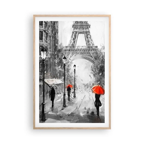 Affiche dans un chêne clair - Poster - Tous les chemins mènent à elle - 61x91 cm