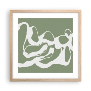 Affiche dans un chêne clair - Poster - L'appel de l'espace - 40x40 cm