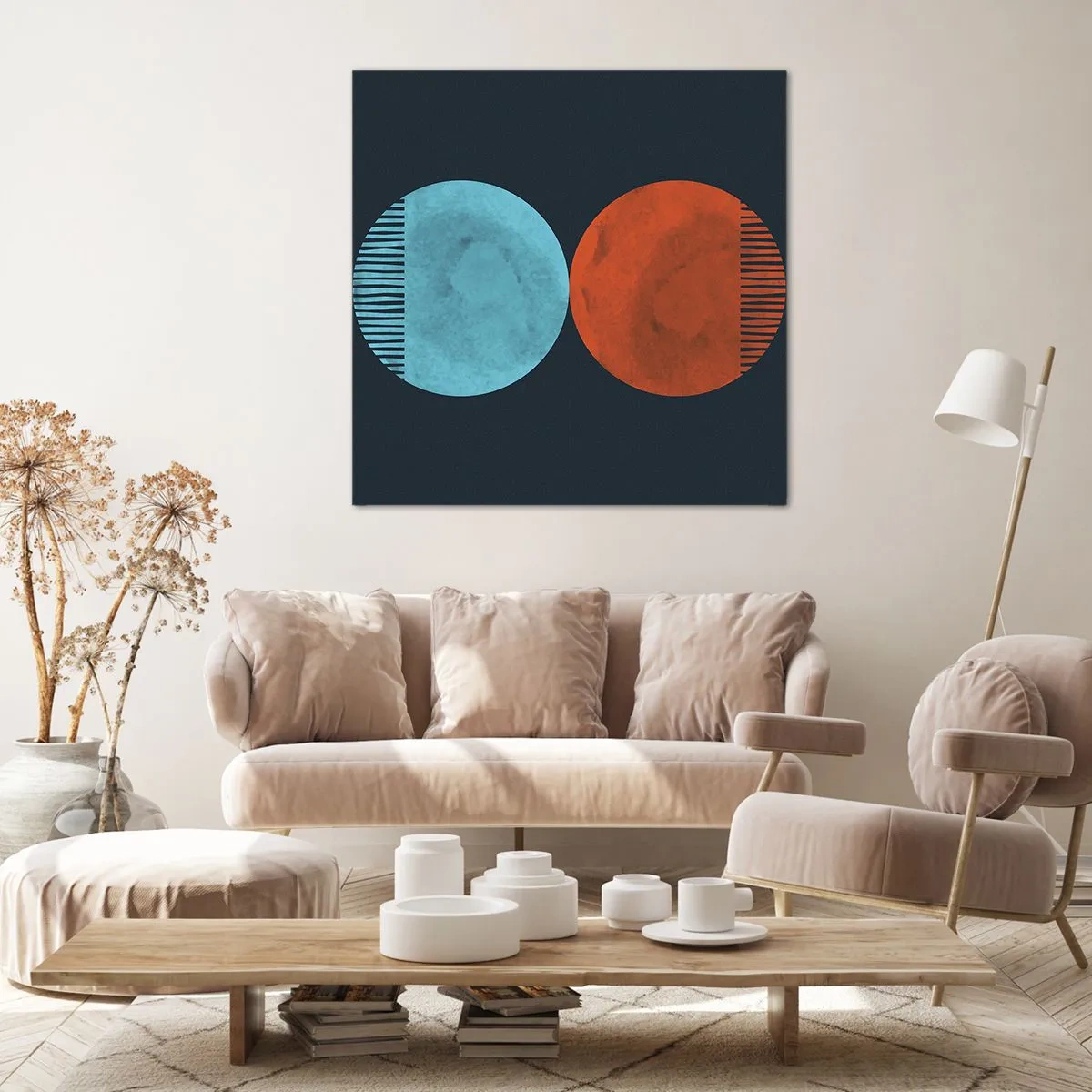 Impression sur toile - Image sur toile - Seulement la géométrie ? - 70x70 cm