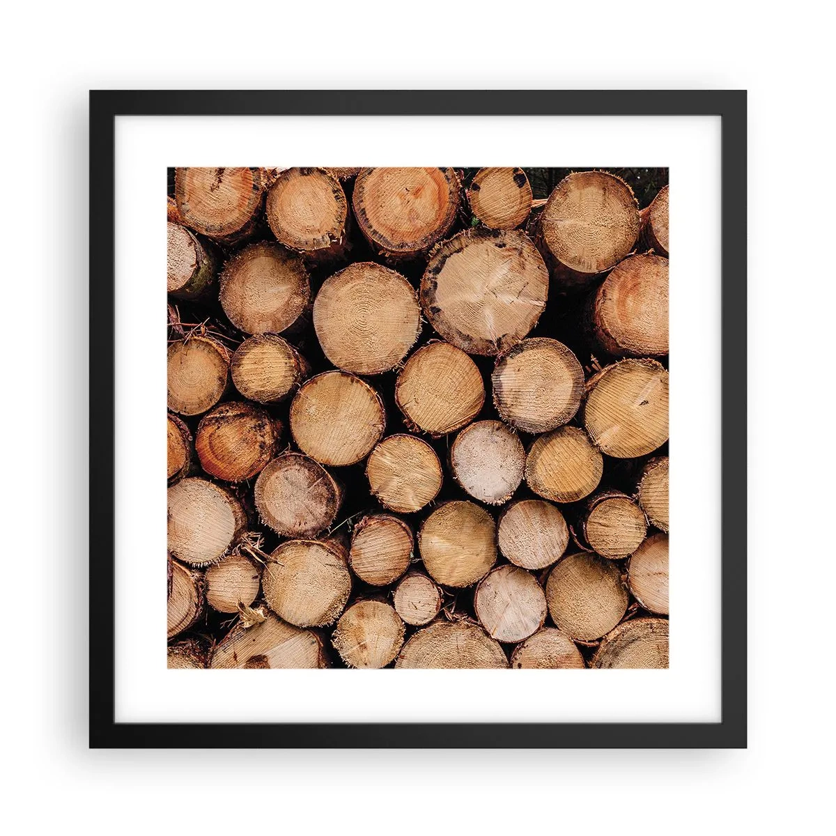 Affiche dans un cadre noir - Poster - Nouveau commencement - 40x40 cm