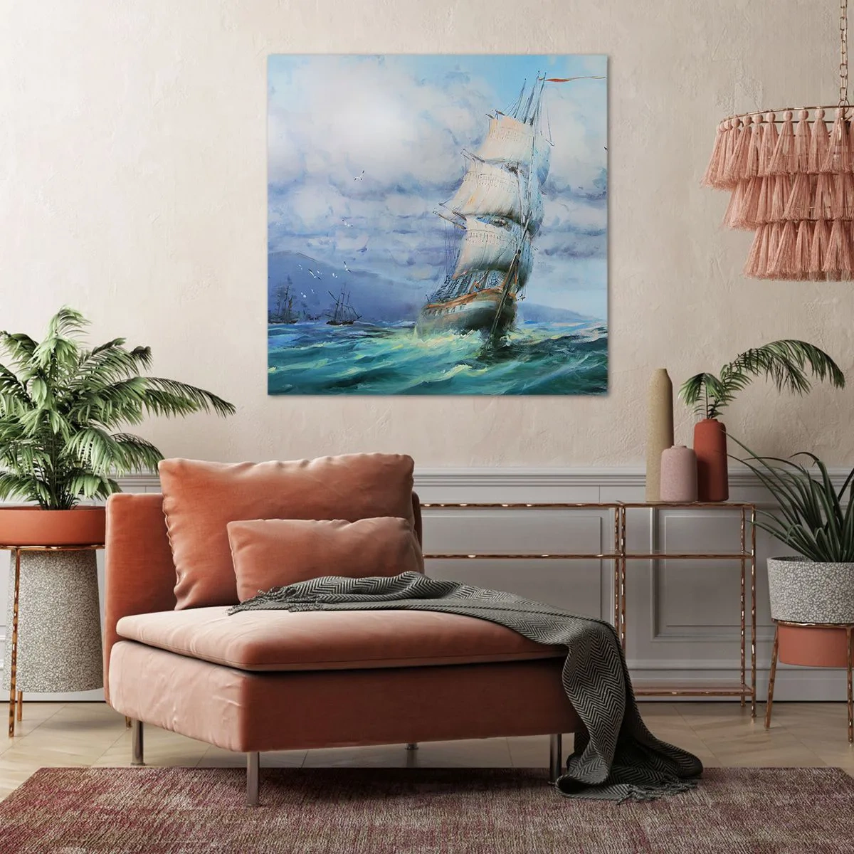 Impression sur toile - Image sur toile - Vents favorables - 70x70 cm