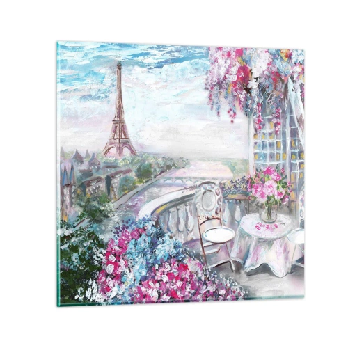 Impression sur verre - Image sur verre - C'est le plus beau ici en mai - 30x30 cm