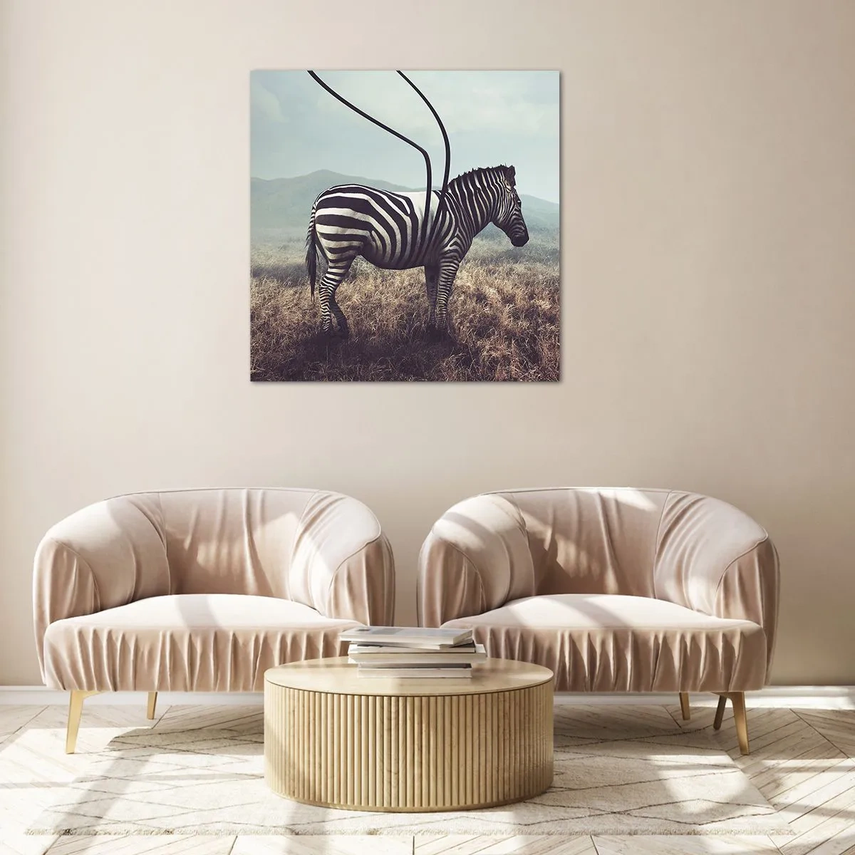 Impression sur verre - Image sur verre - Attention! Malfaçon - 70x70 cm