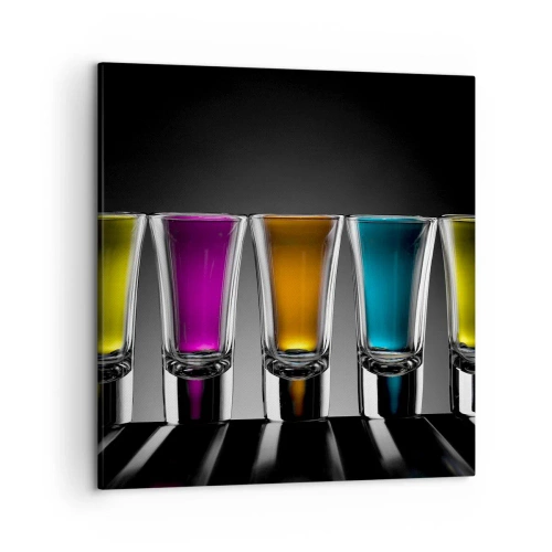 Impression sur toile - Image sur toile - Les couleurs de la joie - 50x50 cm