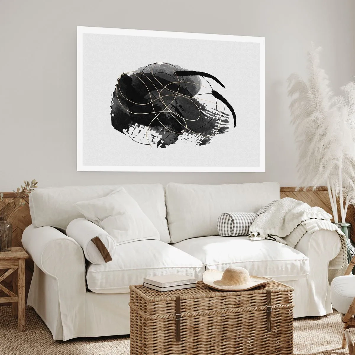 Affiche - Poster - Fait de noir - 91x61 cm