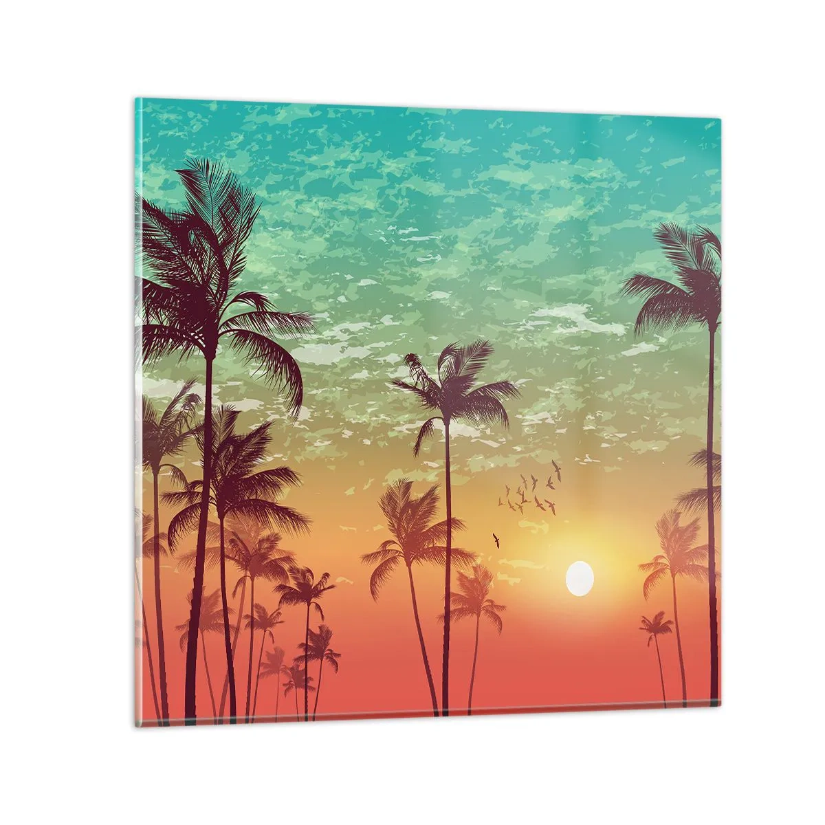 Impression sur verre - Image sur verre - Ambiance tropicale - 60x60 cm