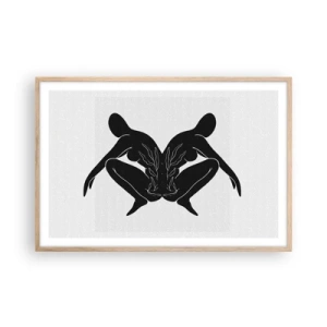 Affiche dans un chêne clair - Poster - Une âme commune - 91x61 cm