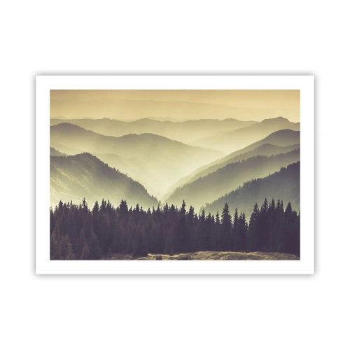 Affiche - Poster - Derrière les sept montagnes… - 70x50 cm
