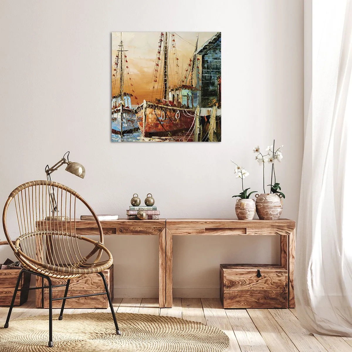 Impression sur toile - Image sur toile - Retour tranquille - 30x30 cm