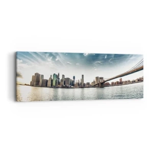 Impression sur toile - Image sur toile - L'île de verre - 90x30 cm