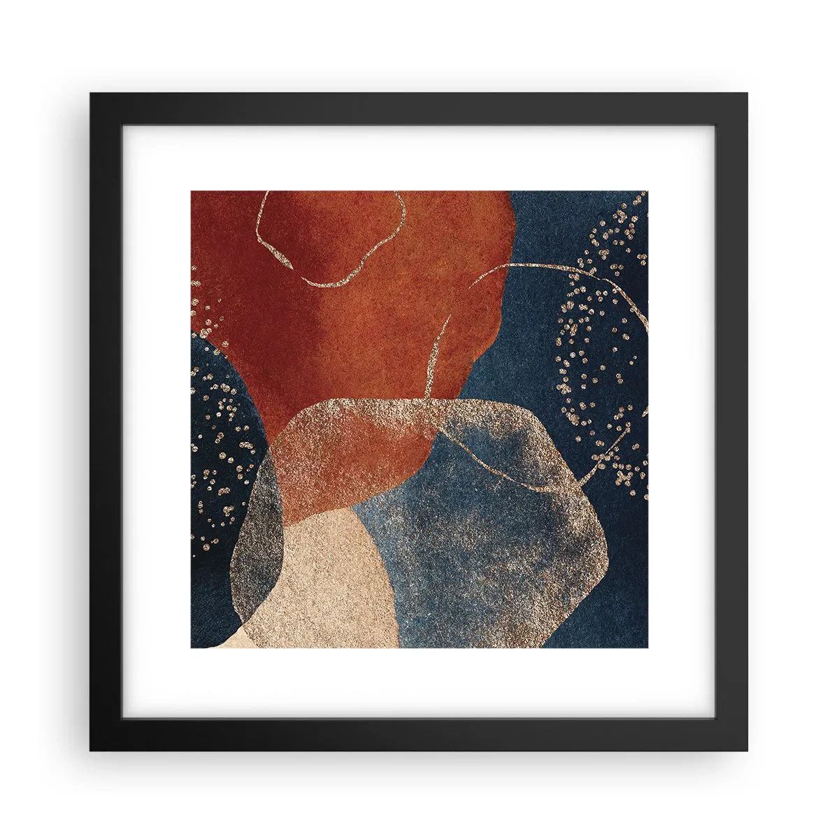 Affiche dans un cadre noir - Poster - La légèreté de l'être - 30x30 cm