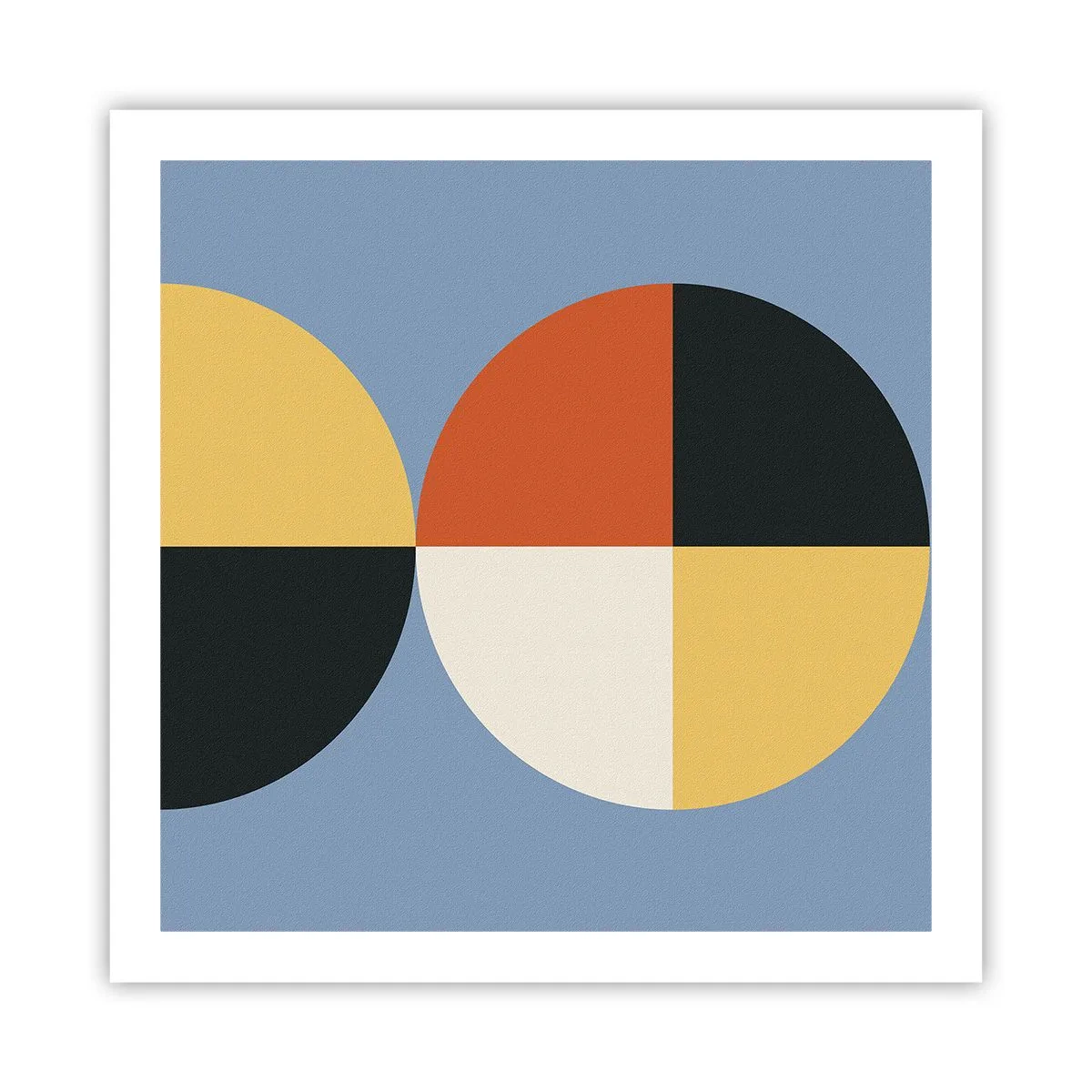 Affiche - Poster - Regarde et compte - 60x60 cm